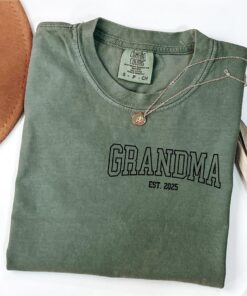 custom grandma shirt established year funny grandma t shirt for mothers day gifts new nana gigi mimi nonna shirts 4ccx0