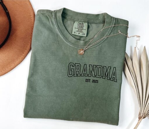 custom grandma shirt established year funny grandma t shirt for mothers day gifts new nana gigi mimi nonna shirts