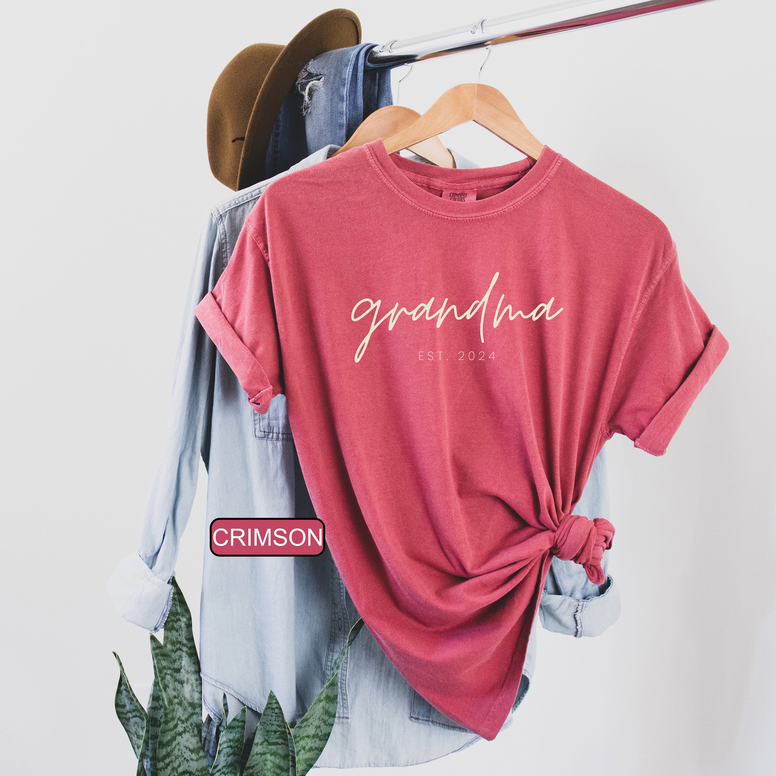 custom grandma shirt with est date for grandmother cute mom tee mothers day gift cool nana outfit karop scaled