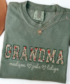 custom grandma shirt with grandkids names personalized nana tee for mothers day unique gift for grandma tleqa