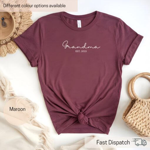 custom grandma shirt with year personalized gift for new grandmothers unique new granny gift for grandparents i5hu8