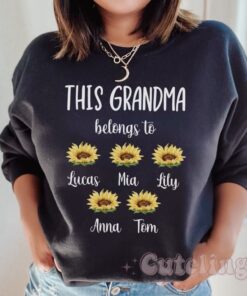 custom grandma sweatshirt personalized hoodie for new grandma mothers day gift plus size unique grandma shirt 27vhr