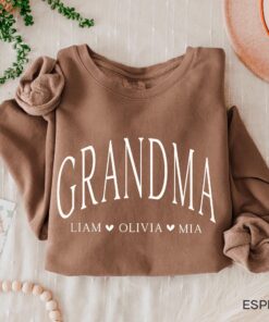 custom grandma sweatshirt with grandkids names personalized mothers day gift for nana mimi gigi best mom shirt qcekr