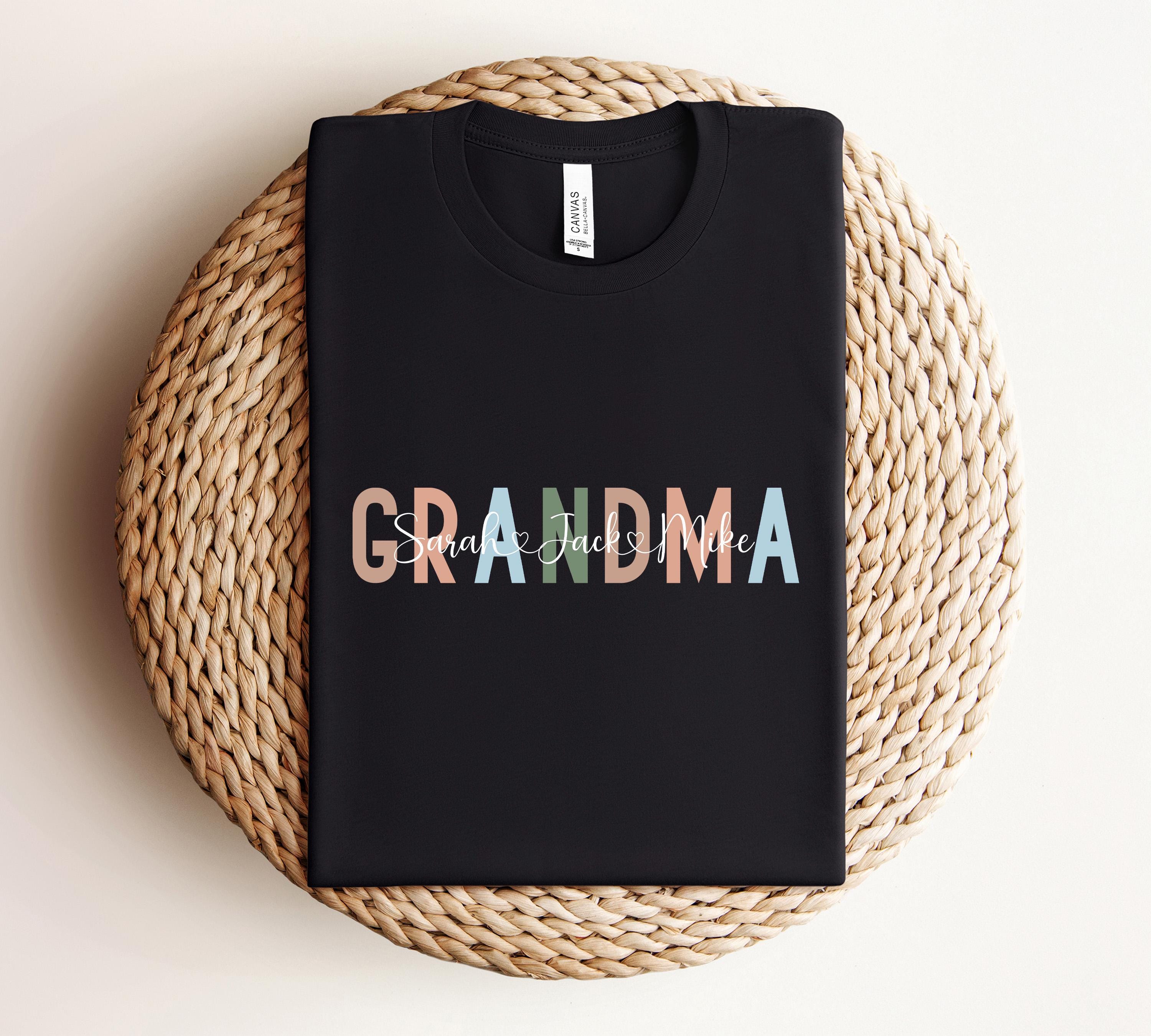 custom grandma sweatshirt with kids names christmas crewneck holiday sweater unique gift for grandmothers apxnd scaled