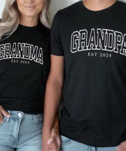 custom grandpa shirt for new grandpas est 2023 fathers day gift cool grandpa t shirt personalized grandpa announcement h5stm