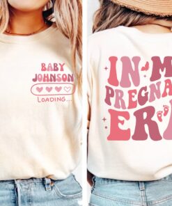 custom in my pregnant era shirt for moms to be pregnancy announcement new mom t shirt comfort colors cr7nv