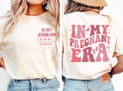 custom in my pregnant era shirt for moms to be pregnancy announcement new mom t shirt comfort colors cr7nv scaled