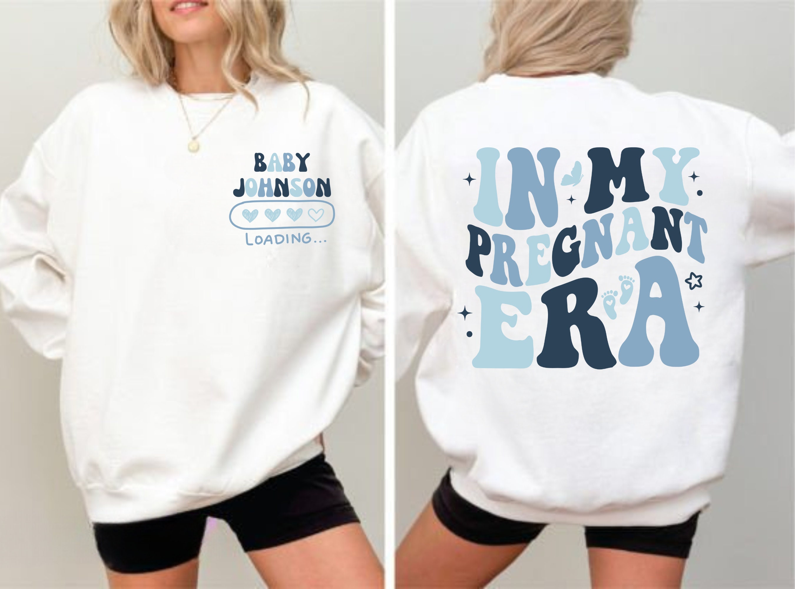 custom in my pregnant era sweatshirt for moms to be pregnancy announcement shirt new baby reveal apparel gawgf scaled