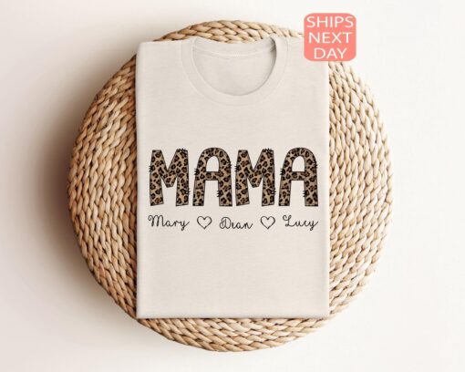 custom leopard print mama shirt cute cheetah mama shirt for mothers day personalized gifts for mom and mama sweatshirt nlruv