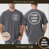 custom logo shirt for small business personalized team tee printed staff shirt comfort colors apparel lidrf