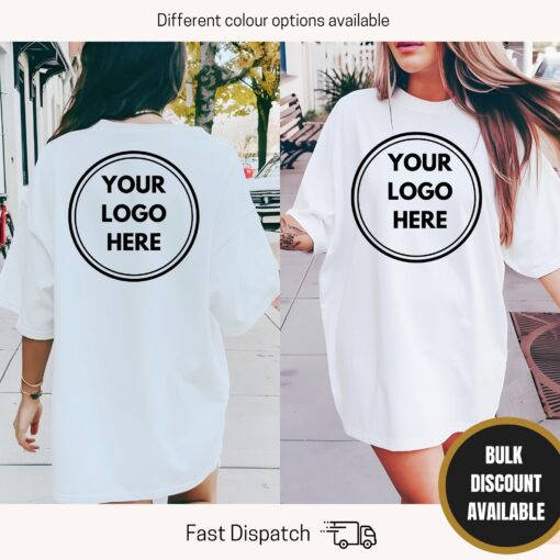 custom logo shirt for small business personalized team tee printed staff shirt comfort colors apparel rpsmf