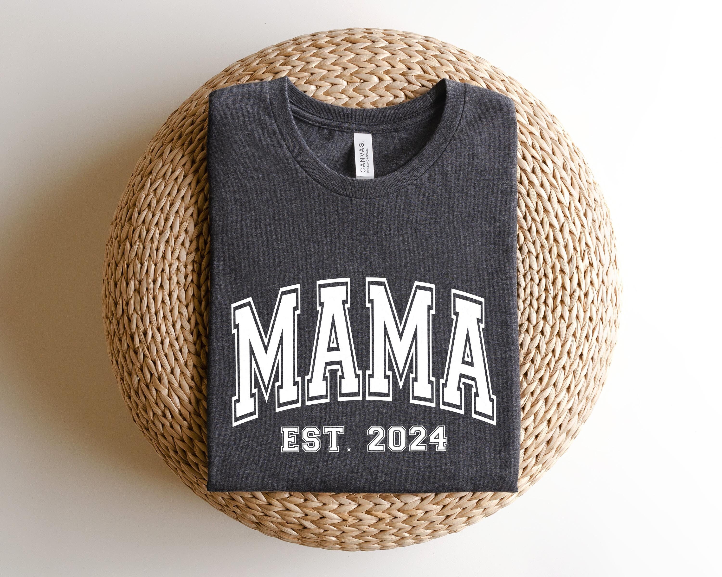 custom mama est 2024 shirt for new moms funny mom life t shirt ideal for mothers day pregnancy announcement gifts nimxc scaled