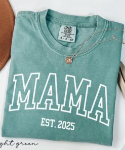 custom mama est shirt and new dad shirt for matching mom and dad outfits unique mothers day gift for new parents t3glk