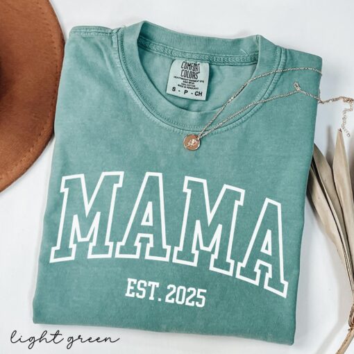 custom mama est shirt and new dad shirt for matching mom and dad outfits unique mothers day gift for new parents t3glk