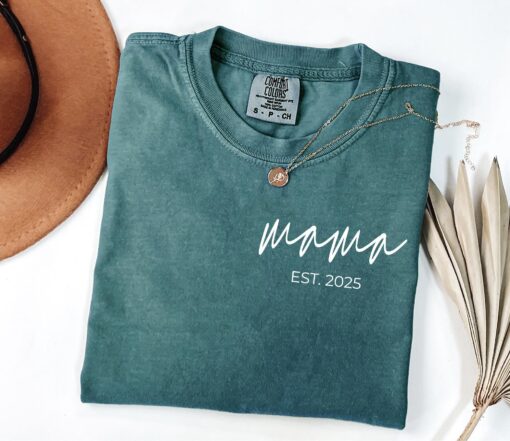 custom mama est shirt for mothers day personalized mom gift pregnancy announcement new mom birthday shirt fub0c