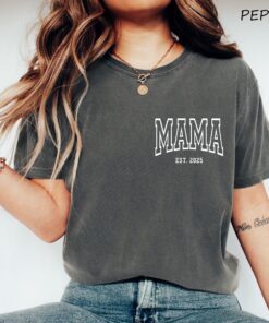 custom mama est shirt for mothers day personalized mom shirt best mom ever gift christmas vintage style zrq8j