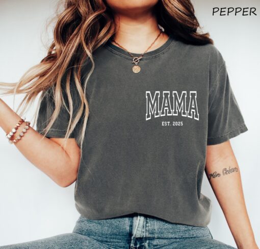 custom mama est shirt for mothers day personalized mom shirt best mom ever gift christmas vintage style zrq8j