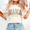 custom mama est shirt for new moms personalized mothers day gift cute mom t shirt pregnancy announcement shirt hlizf scaled