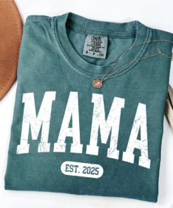 custom mama est shirt for new moms personalized mothers day shirt retro birthday gift for mom unique mom life tee lduzr