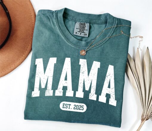 custom mama est shirt for new moms personalized mothers day shirt retro birthday gift for mom unique mom life tee lduzr
