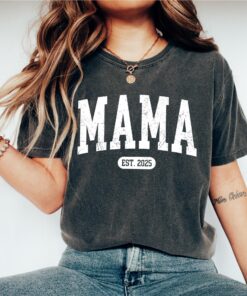 custom mama est shirt for new moms personalized mothers day shirt retro birthday gift for mom unique mom life tee rq0bs