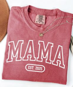 custom mama est shirt personalized for new moms pregnancy announcement cute mom t shirt ideal for mothers day gifts um1fu