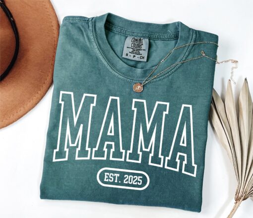 custom mama est year shirt for new moms funny mothers day shirt cool mom life crewneck gift 8jukp