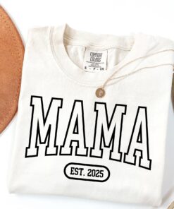 custom mama est year shirt for new moms funny mothers day shirt cool mom life crewneck gift n0jxc