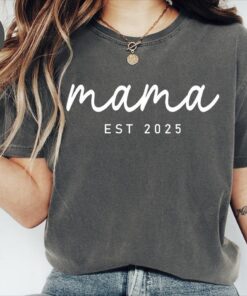 custom mama est year shirt funny mom life shirt for mothers day pregnancy announcement unique mom gift rbxp5