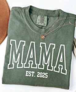 custom mama est year shirt personalized mom gift cute mothers day shirt pregnancy announcement mom to be t shirt yeo0f