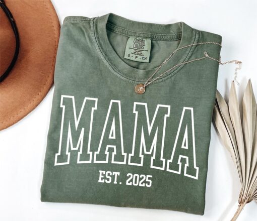 custom mama est year shirt personalized mom gift cute mothers day shirt pregnancy announcement mom to be t shirt yeo0f