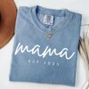 custom mama est year shirt unique mom gift for mothers day pregnancy announcement or mom birthday gift e5m6t