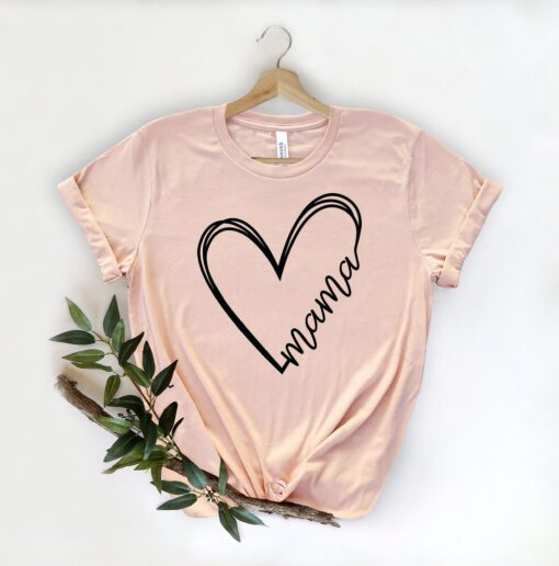 custom mama heart shirt for moms personalized mothers day t shirt funny mom tee unique mom life shirt gift t2iew scaled