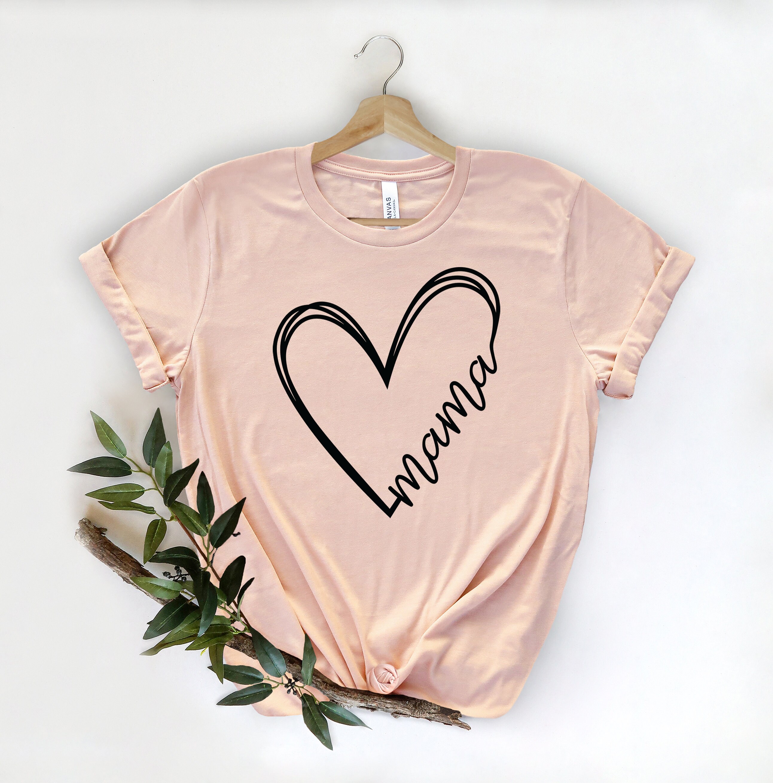 custom mama heart shirt for moms personalized mothers day t shirt funny mom tee unique mom life shirt gift t2iew scaled