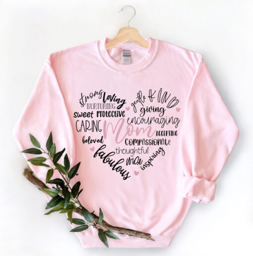 custom mama heart shirt for moms personalized t shirt new mommy gift mothers day shirt cute mom tee s9v4d scaled