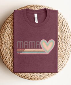 custom mama heart shirt for mothers day personalized mom t shirt unique gift for new moms funny mommy tee 7lo0k