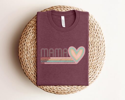 custom mama heart shirt for mothers day personalized mom t shirt unique gift for new moms funny mommy tee 7lo0k scaled