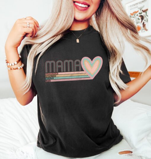 custom mama heart shirt for mothers day personalized mom t shirt unique gift for new moms funny mommy tee j4fem scaled
