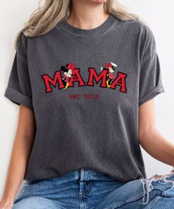 custom mama mouse shirt for mothers day matching minnie mouse t shirt cute mom life shirt personalized mom gift sr9el