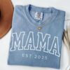 custom mama shirt established 2025 comfort colors mom life shirt for new moms pregnancy announcement mothers day gift 9nr5r scaled