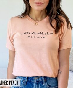 custom mama shirt for mothers day personalized new mom gift cute mommy t shirt unique baby shower present lrqem