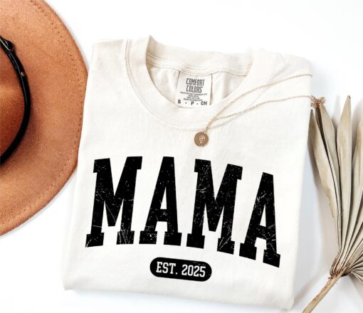 custom mama shirt with established year funny mom life tee best mom ever shirt for new mothers mothers day gift e1pao