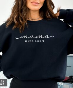 custom mama sweatshirt for mothers day new mom shirt personalized gift baby shower present unique mom life apparel tmjem