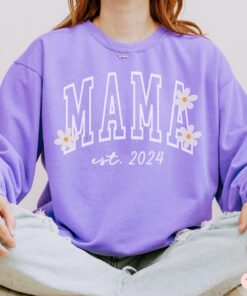 custom mama sweatshirt for new moms pregnancy announcement crewneck pullover future mom gift comfortable style eikir