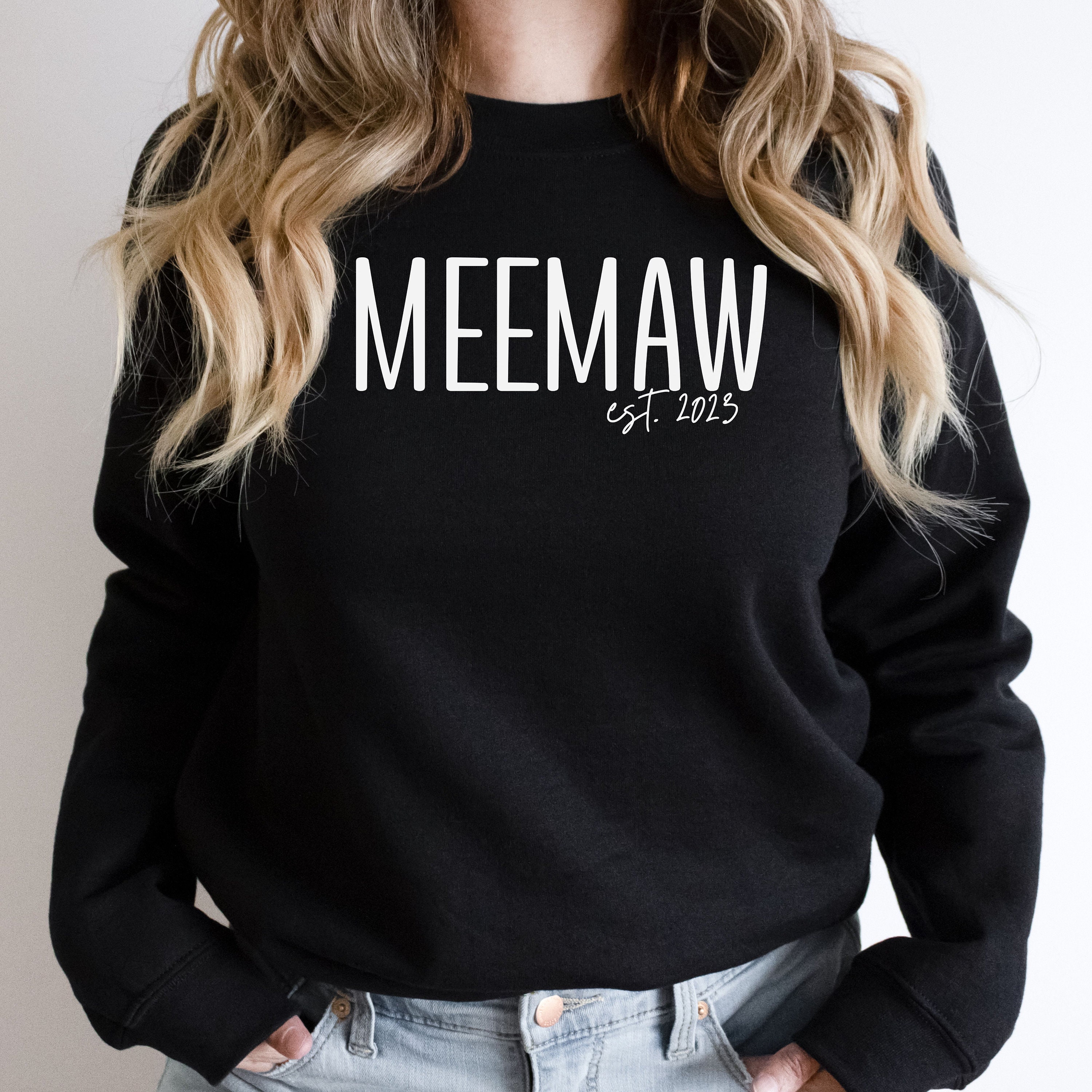 custom meemaw sweatshirt long sleeve personalized meemaw gifts unique meemaw sweater for grandmothers 0doy2 scaled