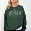 custom memaw sweatshirt est 2024 unique grandma gift personalized memaw sweater for christmas and special occasions g6x0u