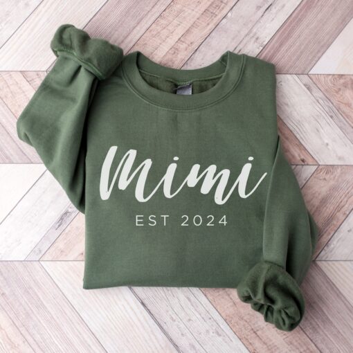 custom mimi est 2025 sweatshirt for pregnancy announcement best gift for grandma mothers day unique mimi shirt t4dgx scaled