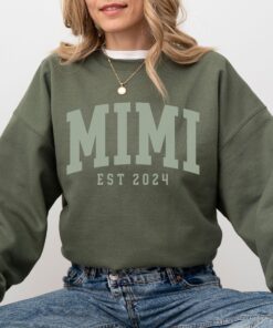 custom mimi sweatshirt 2024 personalized gift for new grandma christmas gift unique mimi sweater for grandmothers lbwfr