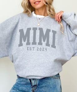 custom mimi sweatshirt 2024 personalized gift for new grandma christmas gift unique mimi sweater for grandmothers tztro