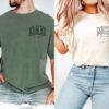 Custom Mom and Dad Shirts Personalized for New Parents Pregnancy Reveal Gifts Mom Est 2025 New Dad Shirt